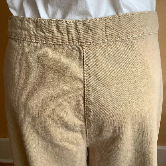 ZARA WOMAN Tan Wide Leg Cropped Pants Size 8 - Picture 8 of 14